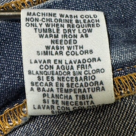Vintage 90s Polo Jeans Co Ralph Lauren Medium Wash Cropped Relaxed Jeans Size 8 - Picture 13 of 14